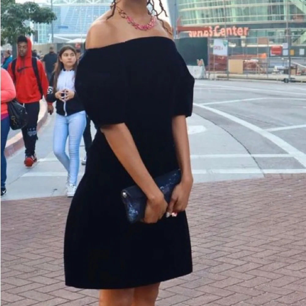 Jill Jill Stuart Velvet Puff Sleeve Cocktail Dress Size 2 - Picture 9 of 10